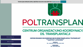 What Poltransplant.org.pl website looked like in 2023 (1 year ago)