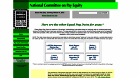 What Pay-equity.org website looked like in 2023 (1 year ago)