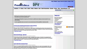 What Presseecho.de website looked like in 2023 (1 year ago)