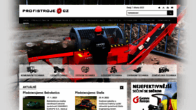 What Profistroje.cz website looked like in 2023 (2 years ago)