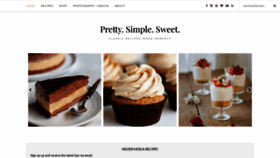 What Prettysimplesweet.com website looked like in 2023 (1 year ago)
