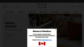 What Pillowdecor.com website looked like in 2023 (1 year ago)