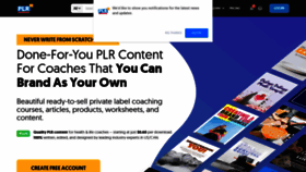 What Plr.me website looked like in 2023 (1 year ago)