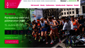 What Pardubickyvinarskypulmaraton.cz website looked like in 2023 (1 year ago)