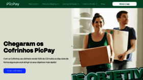 What Picpay.com website looked like in 2023 (1 year ago)