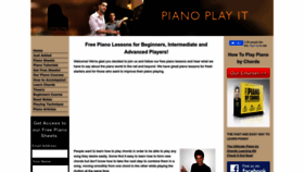 What Piano-play-it.com website looked like in 2023 (1 year ago)