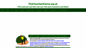 What Pickyourownfarms.org.uk website looked like in 2023 (1 year ago)