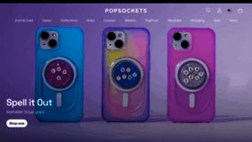 What Popsockets.com website looked like in 2023 (1 year ago)
