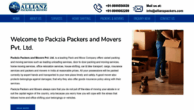 What Packzia.com website looked like in 2023 (1 year ago)