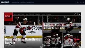 What Pucksandpitchforks.com website looked like in 2023 (1 year ago)