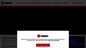 What Paroc.com website looked like in 2023 (1 year ago)