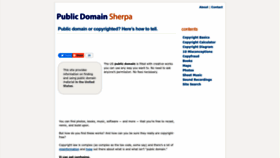 What Publicdomainsherpa.com website looked like in 2023 (1 year ago)