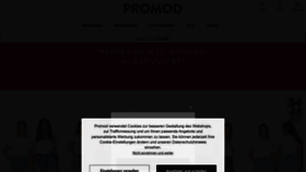 What Promod.de website looked like in 2023 (1 year ago)