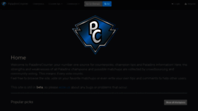 What Paladinscounter.com website looked like in 2023 (1 year ago)
