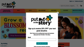 What Putmeinthestory.com website looked like in 2023 (1 year ago)