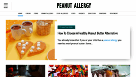 What Peanutallergy.com website looked like in 2023 (1 year ago)