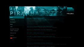 What Piranha-bytes.com website looked like in 2023 (2 years ago)