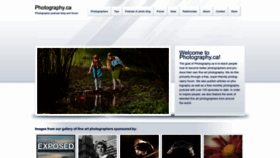 What Photography.ca website looked like in 2023 (1 year ago)