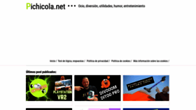What Pichicola.net website looked like in 2023 (1 year ago)