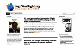 What Pogowasright.org website looked like in 2023 (1 year ago)