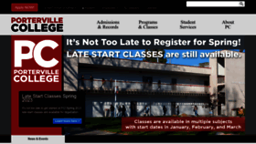 What Portervillecollege.edu website looked like in 2023 (1 year ago)