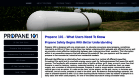 What Propane101.com website looked like in 2023 (1 year ago)