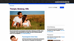 What Psychomeda.de website looked like in 2023 (1 year ago)