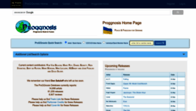 What Proggnosis.com website looked like in 2023 (1 year ago)
