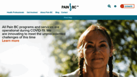 What Painbc.ca website looked like in 2023 (1 year ago)