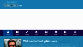 What Poetry4kids.com website looked like in 2023 (1 year ago)