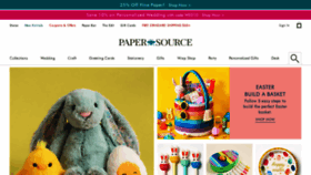 What Papersource.com website looked like in 2023 (1 year ago)