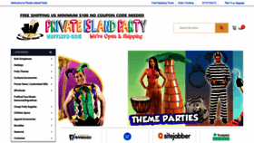 What Privateislandparty.com website looked like in 2023 (1 year ago)