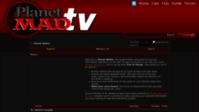 What Planetmadtv.com website looked like in 2023 (1 year ago)