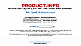 What Product.info website looked like in 2023 (1 year ago)