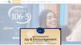 What Praise1065.com website looked like in 2023 (1 year ago)