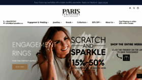 What Parisjewellers.com website looked like in 2023 (1 year ago)