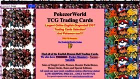 What Pokezorworld.com website looked like in 2023 (1 year ago)