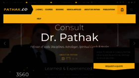 What Pathak.co website looked like in 2023 (1 year ago)
