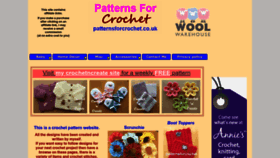 What Patternsforcrochet.co.uk website looked like in 2023 (1 year ago)