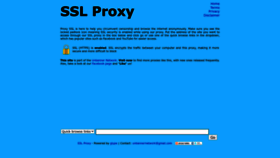 What Proxyssl.org website looked like in 2023 (1 year ago)