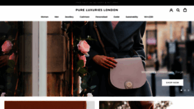 What Pureluxuries.com website looked like in 2023 (1 year ago)
