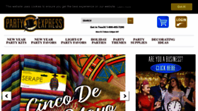 What Partyexpress.com website looked like in 2023 (1 year ago)