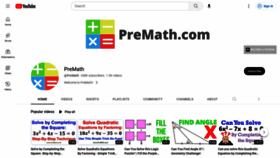 What Premath.com website looked like in 2023 (1 year ago)
