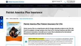 What Patriotamericainsurance.net website looked like in 2023 (1 year ago)