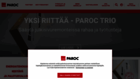 What Paroc.fi website looked like in 2023 (1 year ago)