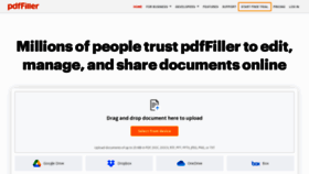 What Pdffiller.com website looked like in 2023 (1 year ago)