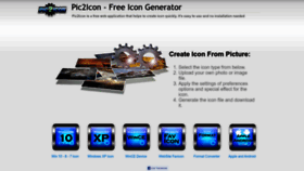 What Pic2icon.com website looked like in 2023 (1 year ago)
