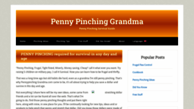 What Pennypinching-grandma.com website looked like in 2023 (1 year ago)