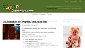 What Puppen-sammler.com website looked like in 2023 (1 year ago)