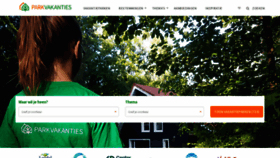 What Parkvakanties.nl website looked like in 2023 (1 year ago)